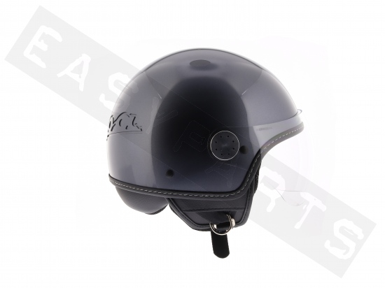 Helm Demi Jet VESPA Visor 3.0 Part III Glossy Grijs Titanium G03